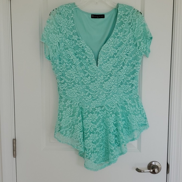 Fashion to Figure Tops - Mint top